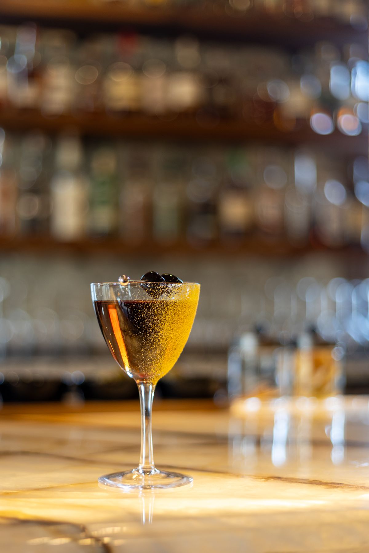 A cocktail at the bar