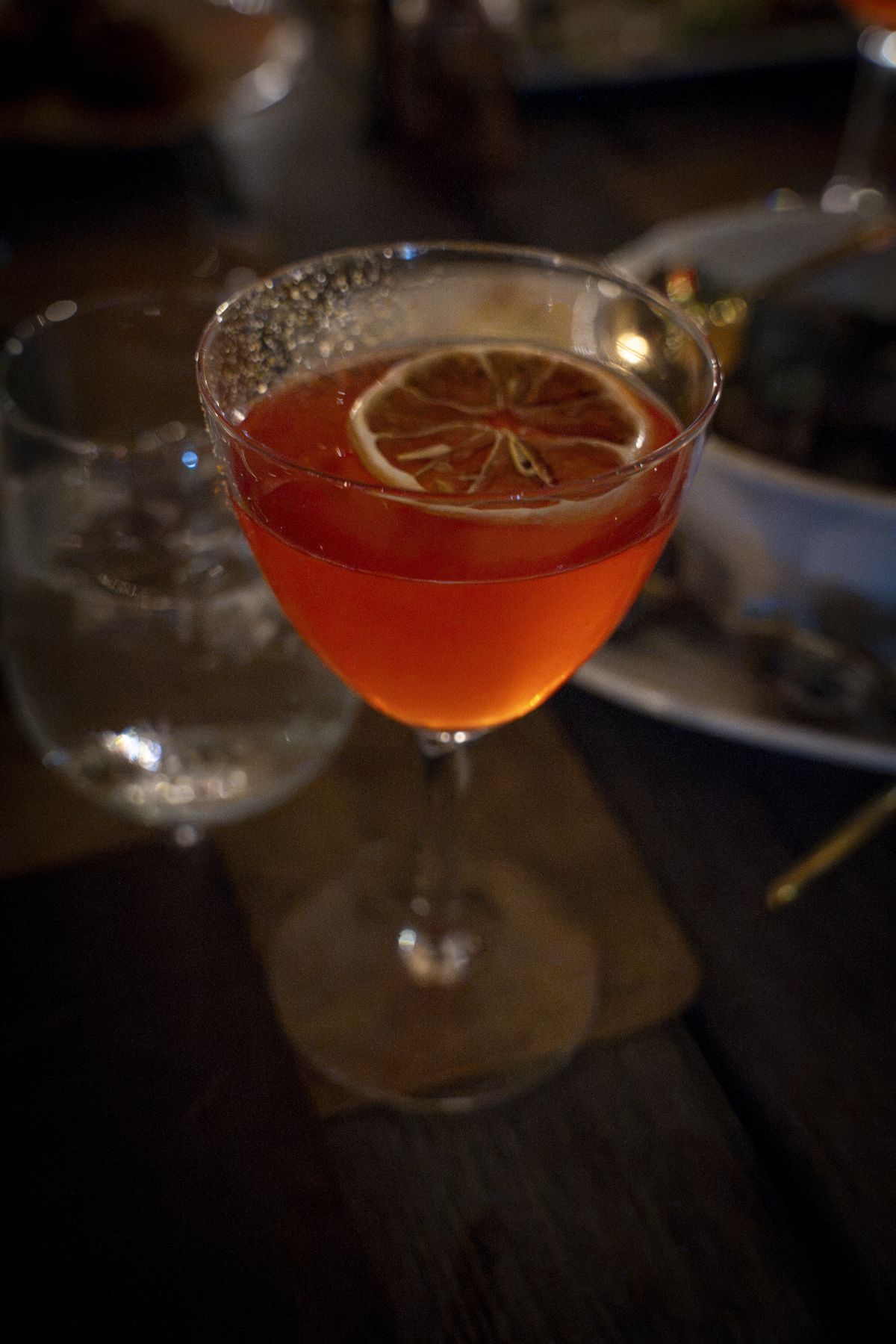 A cocktail on the patio